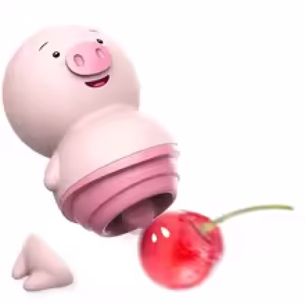 Pink Pig Tongue Lick Vibrator