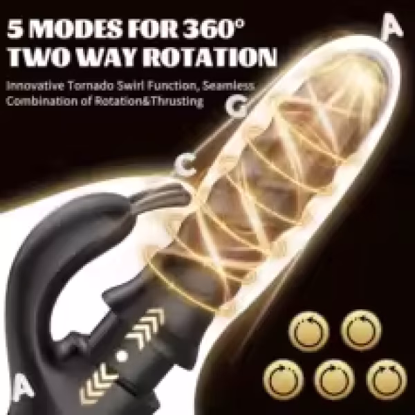 Thrusting 360° Swirl Rabbit Vibrator
