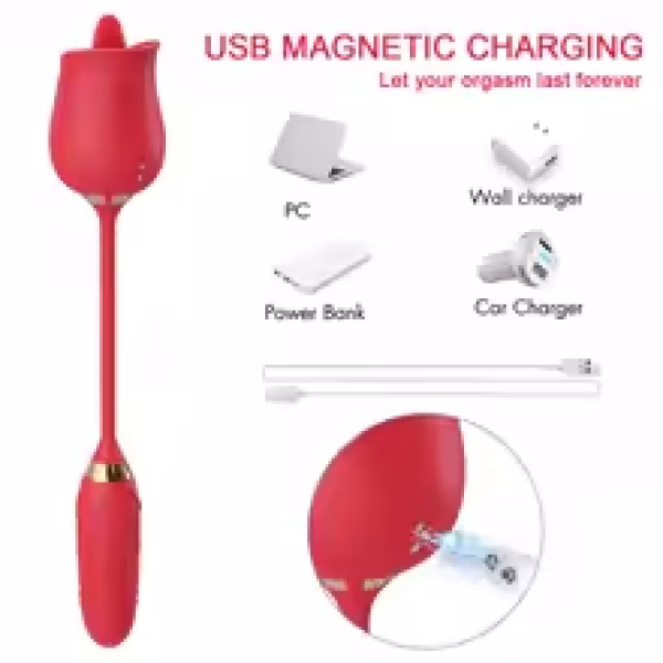 2 In 1 Tongue Licking Vibrator