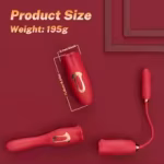 2in 1 Tongue licking and thrusting Vibrator